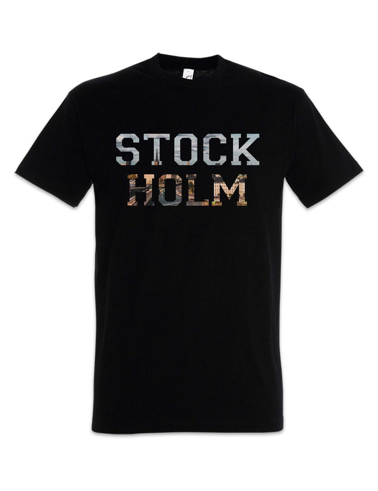 Stockholm T-Shirt Stoccolma Skyline City Ville Ciudad Sweden Suecia Svezia 3XL