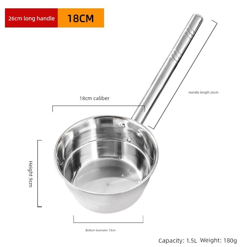 Thick Water Ladle for Home Use, Stainless Steel Spoon, Water Scoop, Kitchen Long Handle Commercial Ladle, Large Soup Ladle, Soup Spoon, Water Spoon Stainless Steel Water Spoon