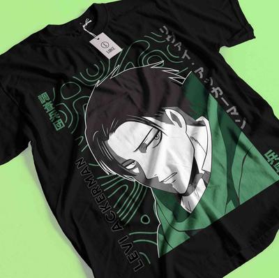 Attack On Titan Shirt Eren Mikasa Tshirt Levi T-Shirt AOT Erwin Hange Armin Tee