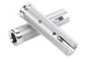 Set of 2 Front Aluminum Steps for Honda Cub/Cross Cub CC110. Aluminum Alloy Footpegs, Universal, Aftermarket Parts (silver).