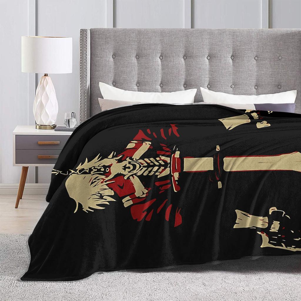 Devil May Cry 5 Dante Blankets Warm Pattern Plush Throw Blanket For Couch Bed Travel Office Flannel Bedspread Bed Cover