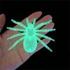 6Pcs Grisly Halloween Noctilucent Spiders Ornament Supply for Creative Crafting