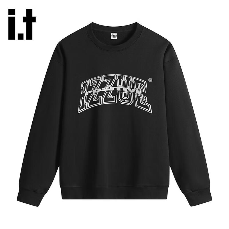 Izzue Retro Letter Unisex Crewneck Sweatshirt