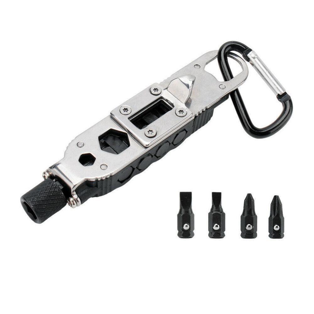 1PC Multifunctional Mini Screwdriver Outdoor EDC Keychain Shape Screwdrivers Portable Steel Repair Tool WBL