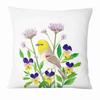 Painted Flower, Bird and Butterfly Decorative Pillowcase Living Room Office Ornaments Home Pillowcase
