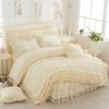 1pcs Lace Duvet Cover + 2 Pcs Pillowcases Fashion Design Soft Comfortable Quilt Cover King/Queen Size Luxury Bedding Sets