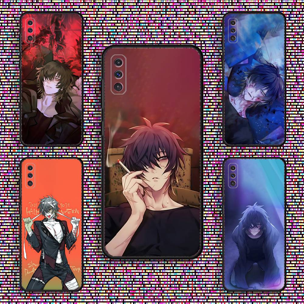 Coque de téléphone Towa Slow Damage Pour Samsung S 25,24,23,22,30,21,10,9,Ultra,Plus,Lite,FE,4,5 G Coque Souple Noire