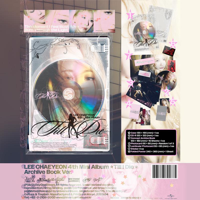 LEE CHAEYEON – 4ème Mini-Album Till I Die (Livre d'archive Ver.)