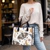 Bohemian Moth Moon Pattern Tote Bag Daily Casual Shopping Shoulder Bag