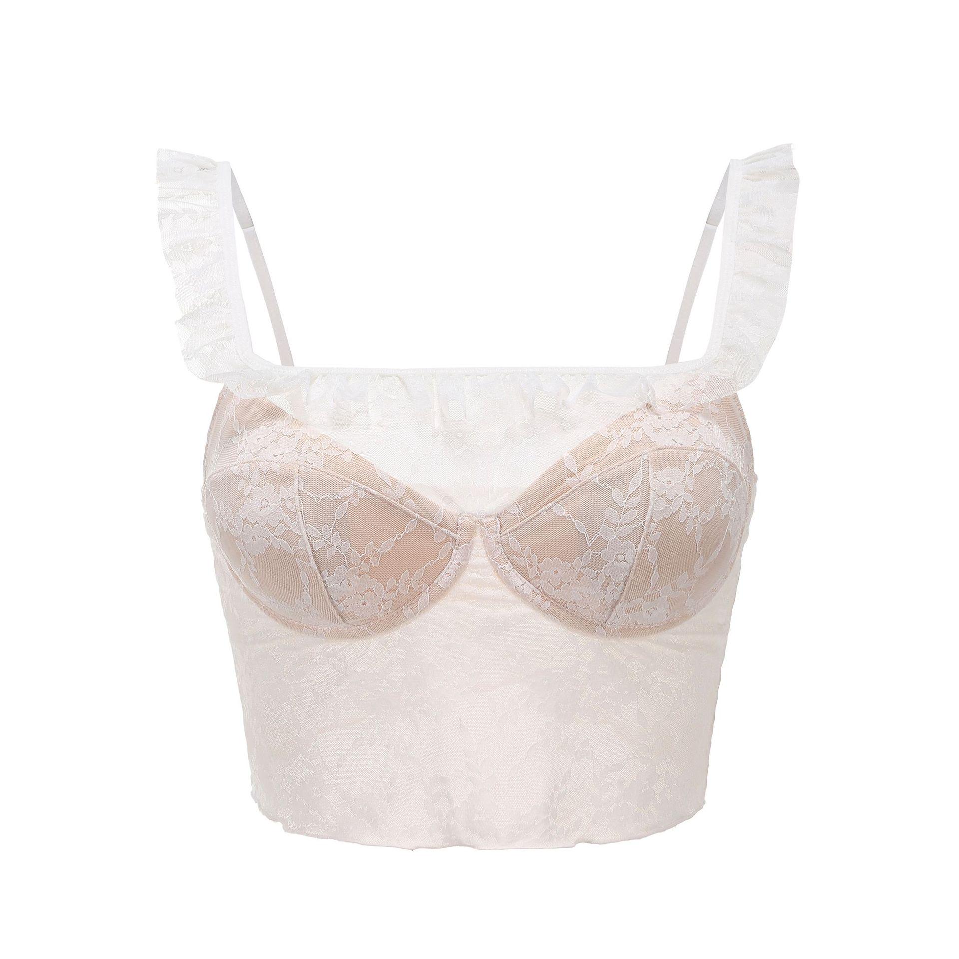 

Европейское и американское сексуальное кружевное нижнее белье: Женский удобный тонкий французский бюстгальтер-майка Medium