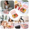 1PC Four Grid Format Lunch Box 1300ML Lunch Box For Students Sealed Leak Proof And Easy To Clean Student Bento Box