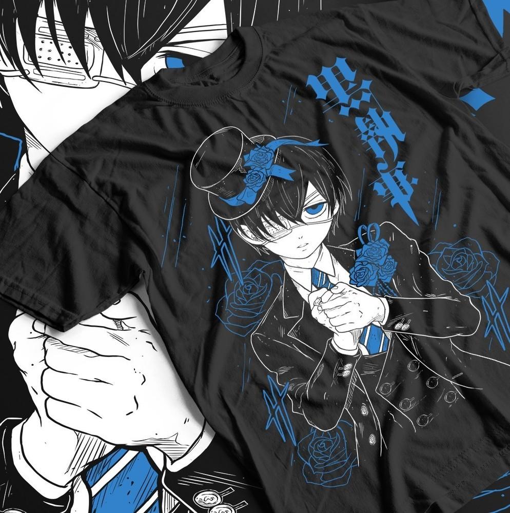 

Футболка «Темный дворецкий», футболка с Сиэлем Фантомхайвом и Себастьяном Михаэлисом, аниме-подарок 3XL