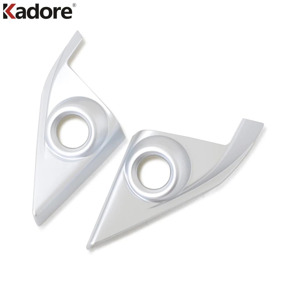 Car Front Inner Door A Pillar Speaker Triangle Cover Trim For Honda Civic 10th Sedan 2016- Carbon Fiber Interior Accessories