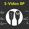 3m S-Video Cable Mini DIN 8 Pin Male To Female Cord for Set Top Box Computer TV Monitor