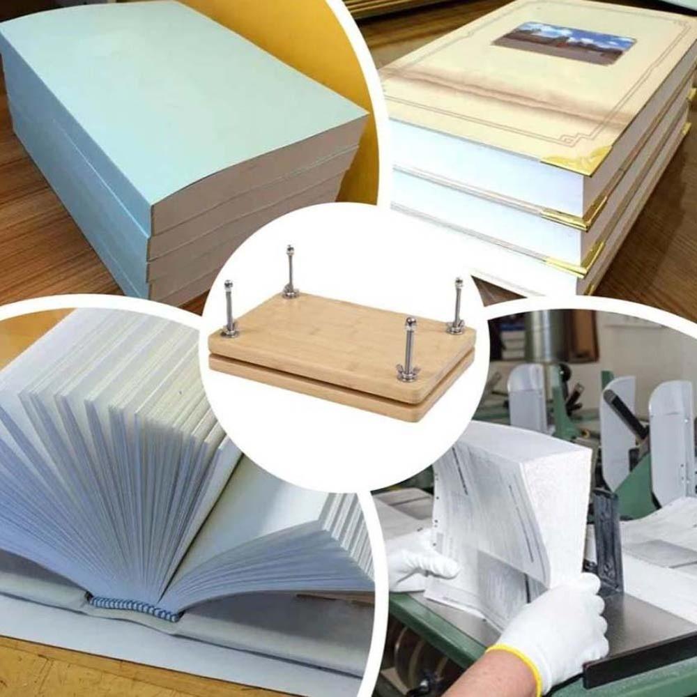 Podložka pro účtenky DIY lis na knihy Podložka Lze použít papír velikosti A4 Lis na knihy Vázací stroj Dřevěný lis na knihy Domů