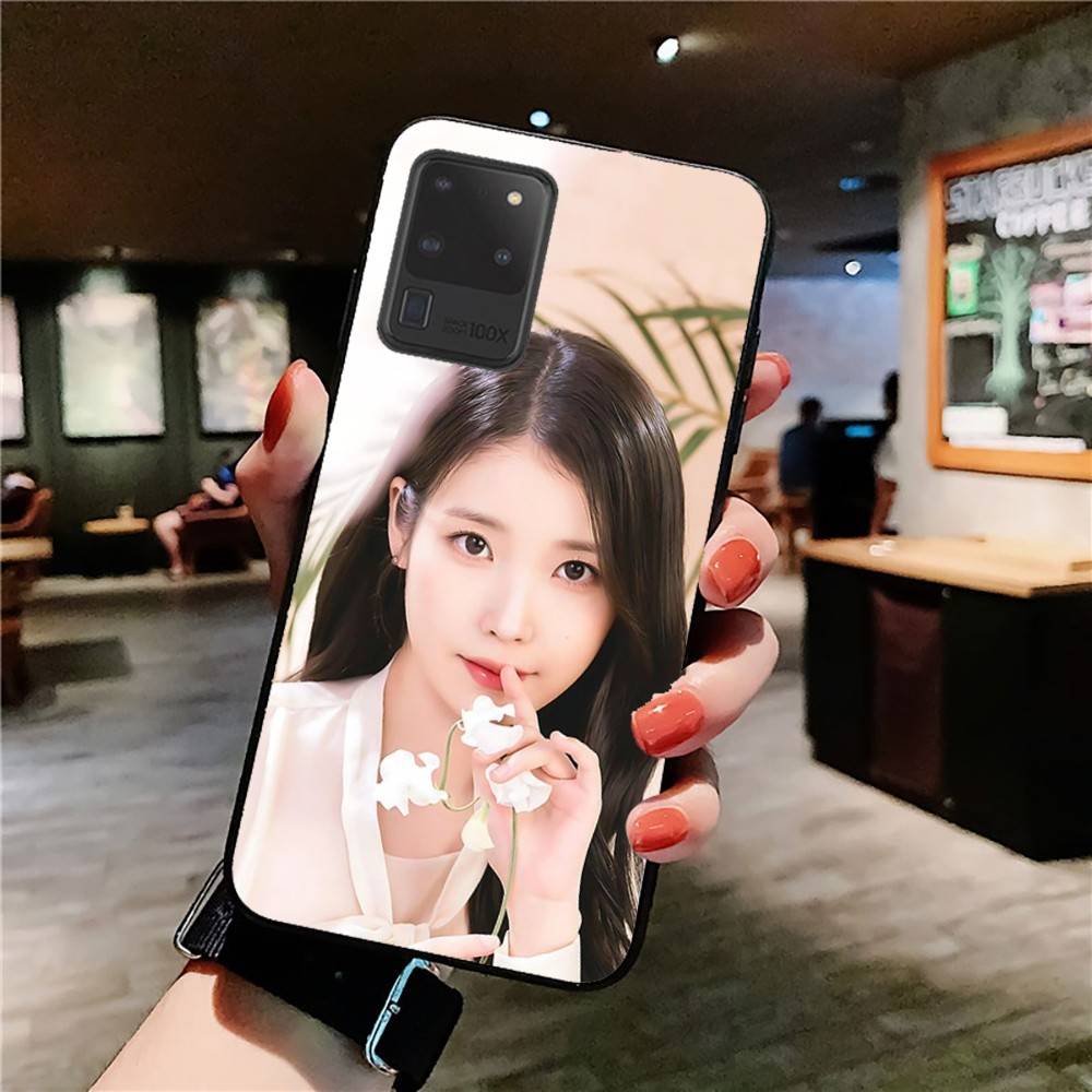 Korean L-Lee Ji Eunes Female Singer Phone Case For Samsung S 24 Fe 25 Ultra Plus 20 Lite 21 30 22 23 24 22 Ultra 5G Fundas