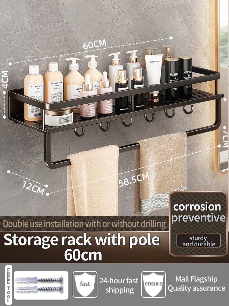 Bathroom Shampoo Shelves Hanger Shower Storage Rack Hanger Corner Shelf