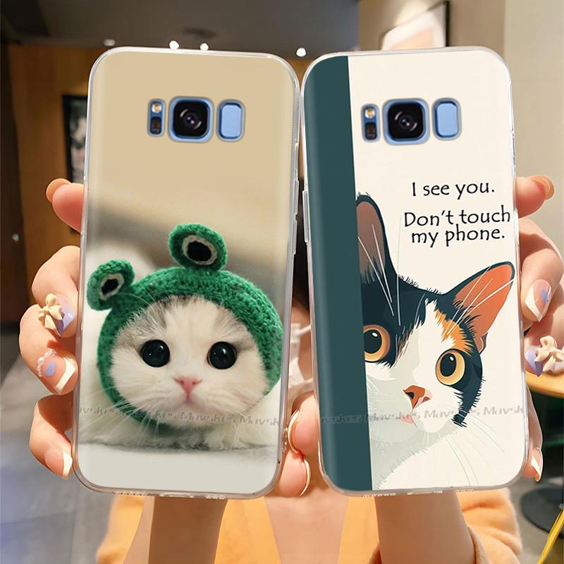 Case For Samsung Galaxy S8 Plus S 8 Phone Cover Cute Cartoon Cases Painted Soft TPU Coque For Samsung S8 S8+ Protective Fundas
