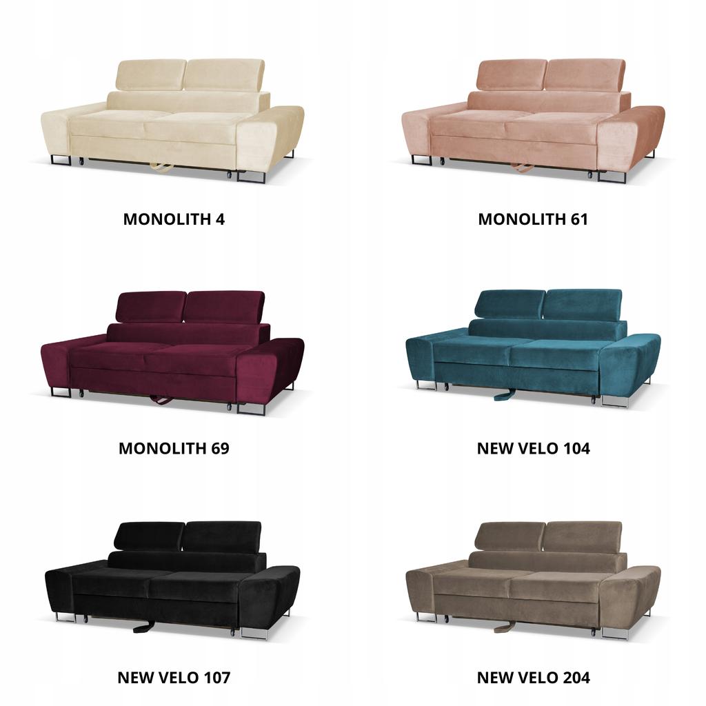 Sofa Couch Bosso Living Room Family Furniture Blue Recliner Headrest