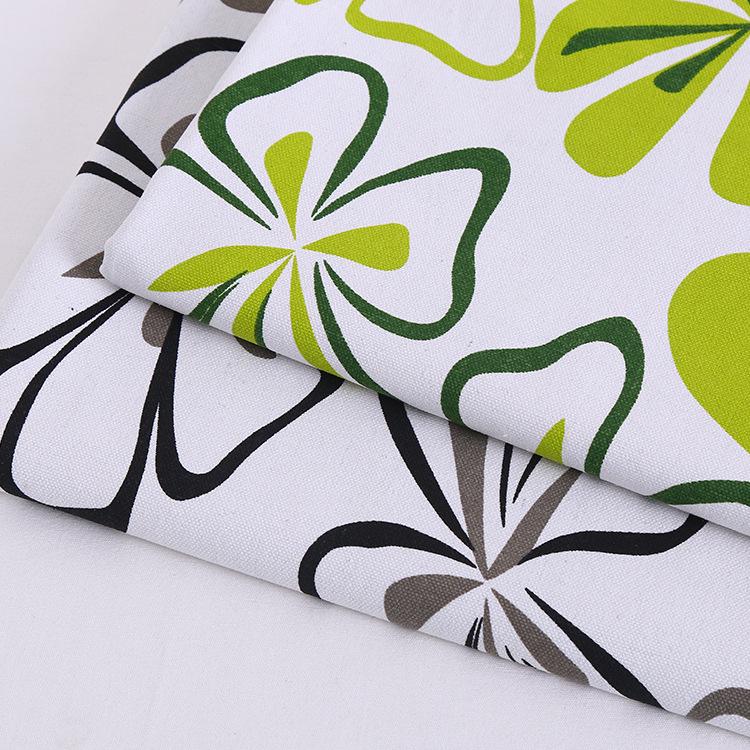 Ekologická šifrovaná bavlněná polyesterová květinová plátnová tkanina na polštáře, podložky pro domácí mazlíčky a venkovní stany