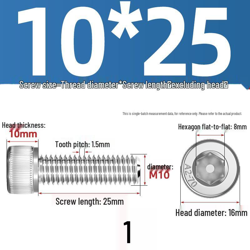 304 Stainless Steel Hex Socket Cap Screw with Extended Thread