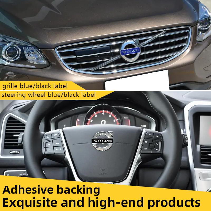 Acessórios de Decoração com Adesivo de Logotipo para Grade Frontal e Porta-malas de Carro Para Volvo Rdesign Polestar AWD V50 S60 XC60 S40 XC40 XC90 V60 S80 S90