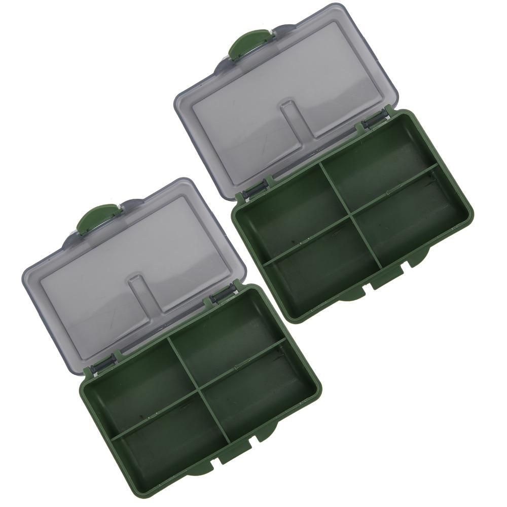 2PCS PP Fishing Tackle Box Mini Fishing Lure Box Durable Bait Storage Box  Carp Fishing
