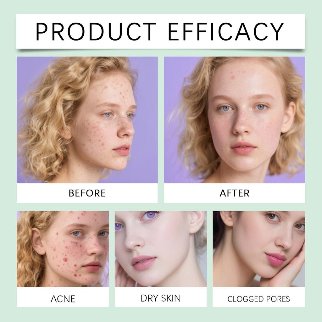 Refreshing Facial Gel, Refreshing Facial Cleanser, Gentle Facial Cleanser, Suitable For All Skin Types