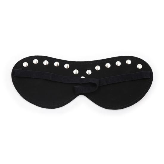 Faux Leather Eyeshade Couples Sex Toy Elastic Strap BDSM Blindfold Eye Mask for Sensory Deprivation Role Play Men Women Intimate Games