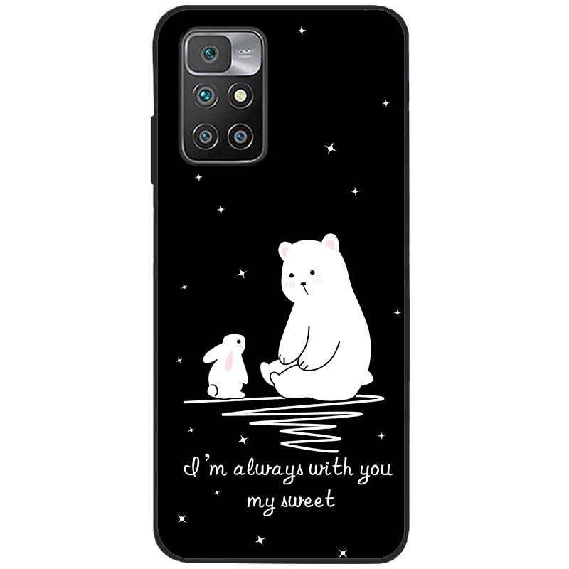 For Xiaomi Redmi 10 Case Silicone Soft TPU Back Cover For Xiaomi Redmi 10 Redmi10 Phone Cases Cute Painted Cover Shockproof Capa