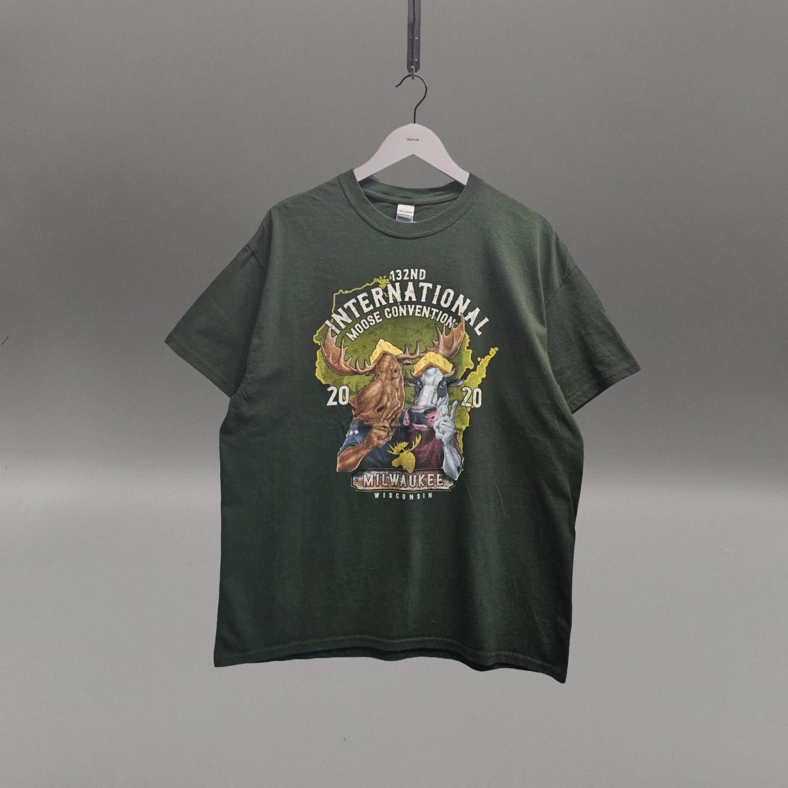 International Moose Convention 2020 Milwaukee Wisconsin Graphic T Shirt XL 3853 4XL