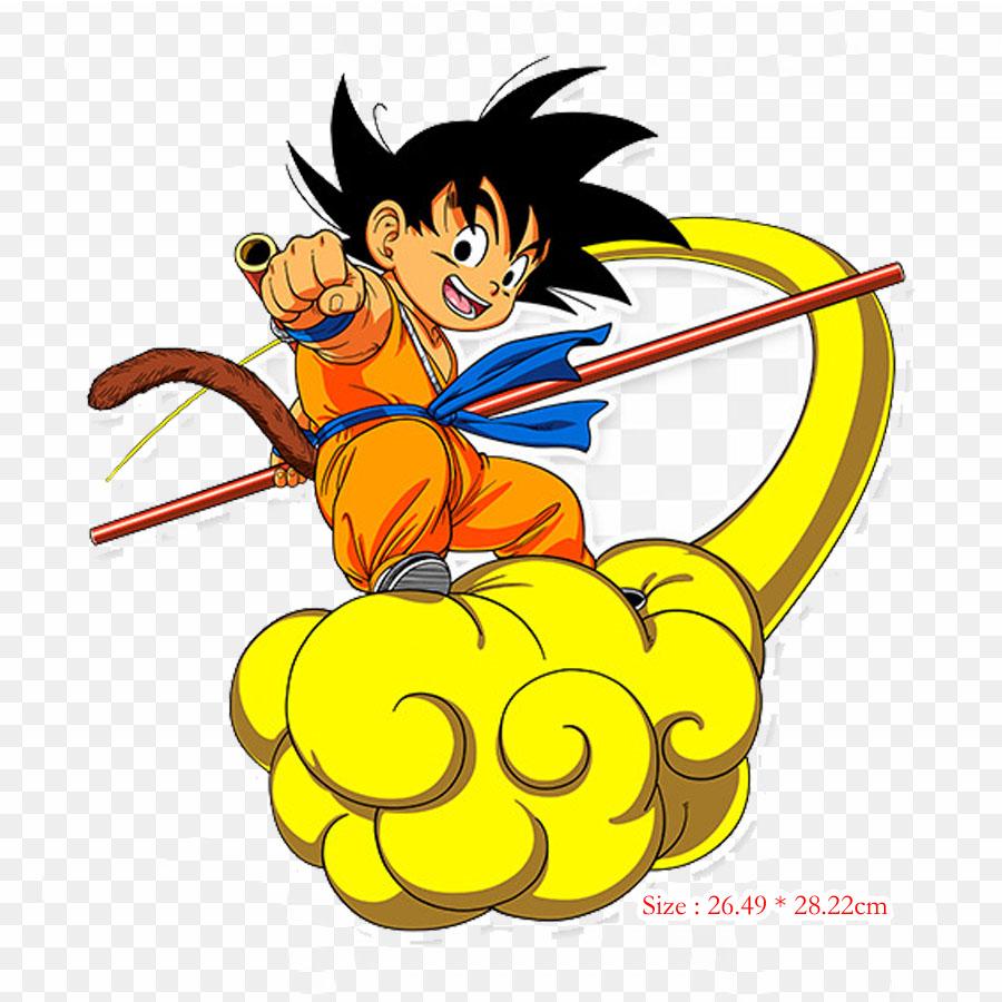 Patches For Clothes Bag Iron On Thermal Stickers Dragon Ball Kai Vegeta Goku Vegeta Pattern Washable Heat Transfer