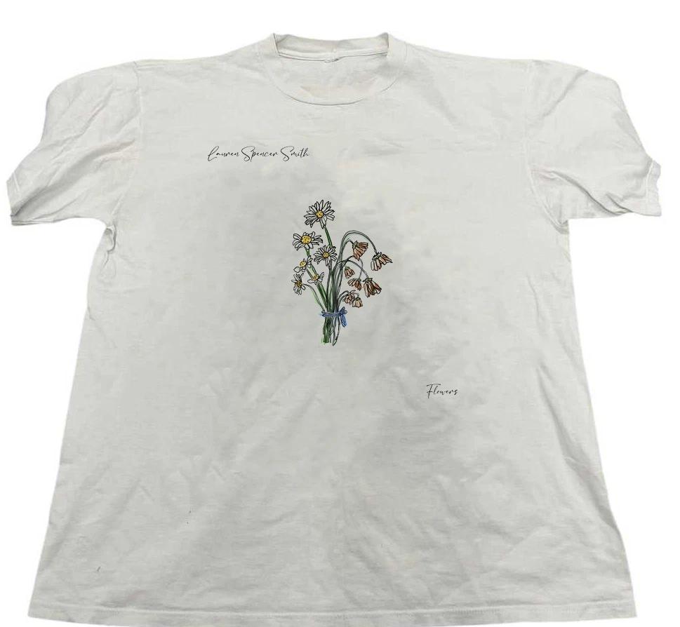 Flowers Single By Lauren Spencer Smith White Shirt S5xl Cl164 S