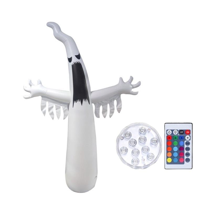 

Auto Glowing Haunting Yard Decors Light Up PVC Specters Quick Inflate Halloween Specters Toy For Halloween Parties And Event 1