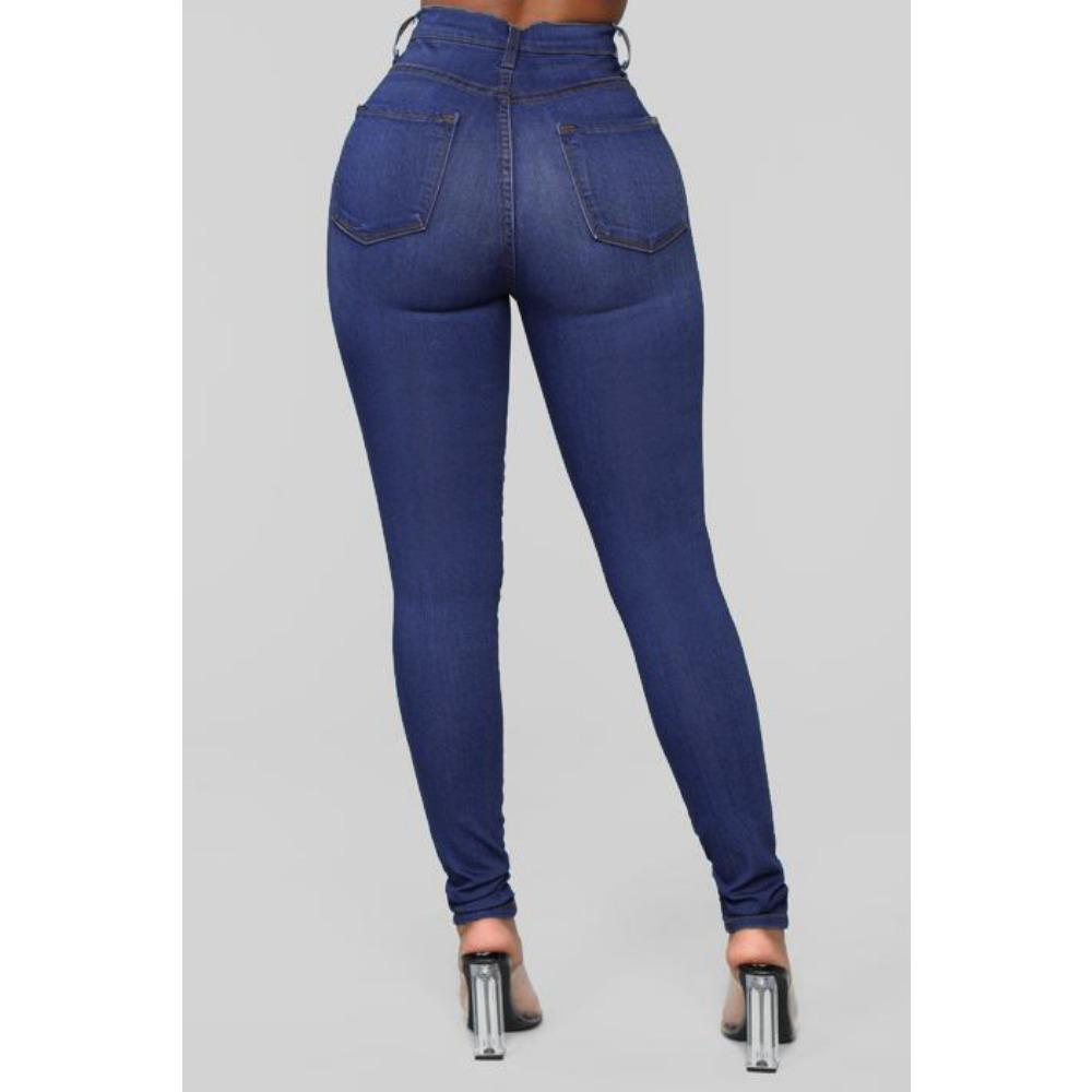 Slim Stretch Denim Pencil Pants for Women