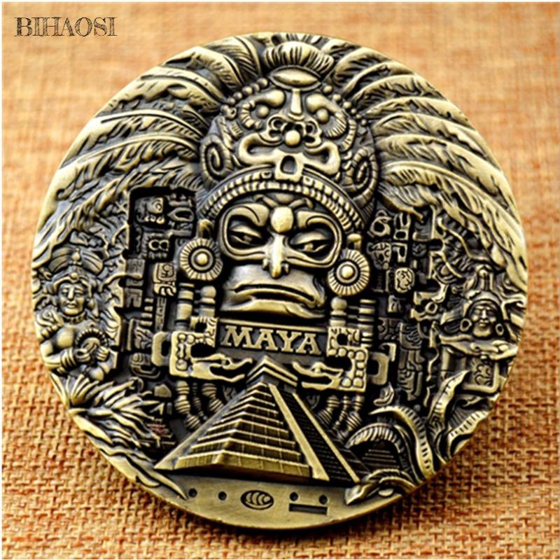 Aztec Maya Calendar Souvenirs Forecast Commemorative Coins Art Collection Gift Commemorative Coin Collection