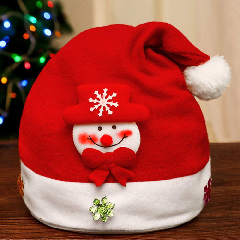 Merry Christmas Lovely Classic Santa Claus Cap Plush Festival Supplies Christmas Hat