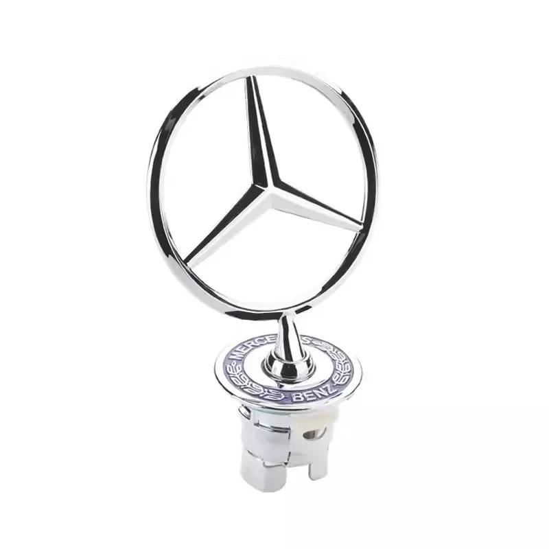 New For Mercedes Benz Zinc Alloy Car Front Hood Emblem Badge Accessories For Mercedes Benz AMG W213 W223 W240 W212 W222 W221 W21