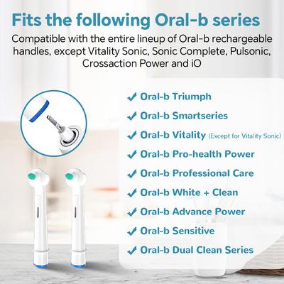 2 4 Pack Interdental Replacement Brush Heads Compatible with Oral B Electric Toothbrush for Cleaning Braces and Between Teeth