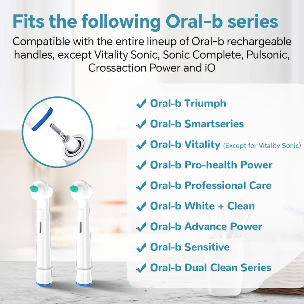 2 4 Pack Interdental Replacement Brush Heads Compatible with Oral B Electric Toothbrush for Cleaning Braces and Between Teeth