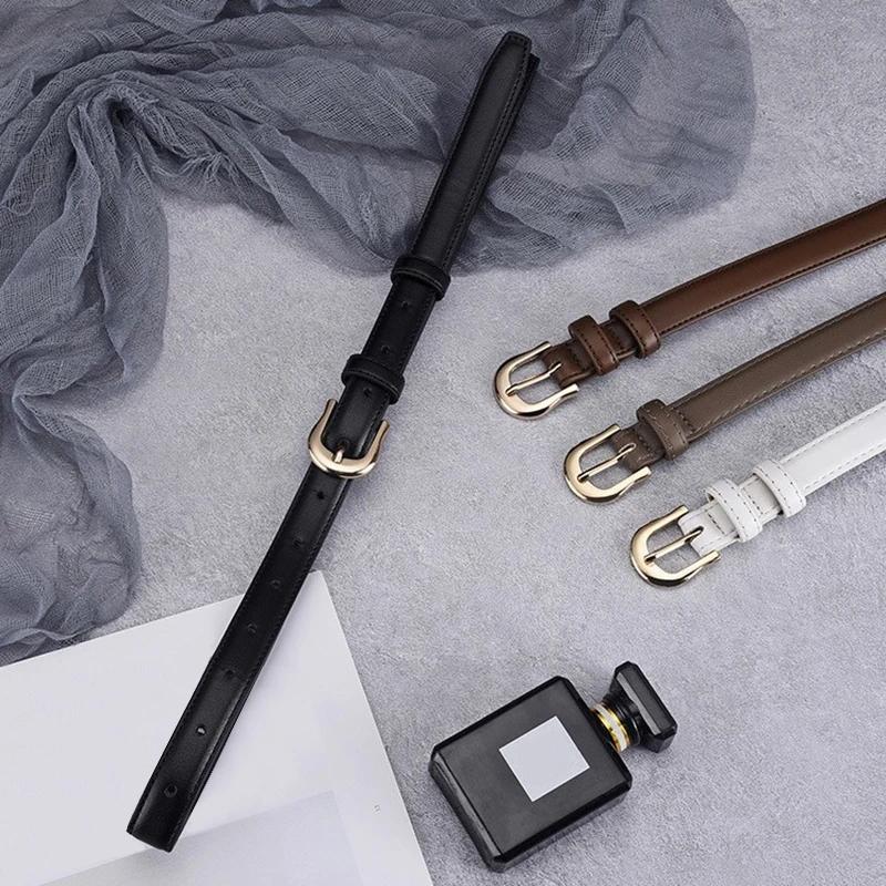 1 Stück Damengürtel Mode Schlicht Vielseitig Dünner Gürtel Authentisch Hochwertig Trend Weicher Gürtel Passend Westernhosen Jeans Damengürtel