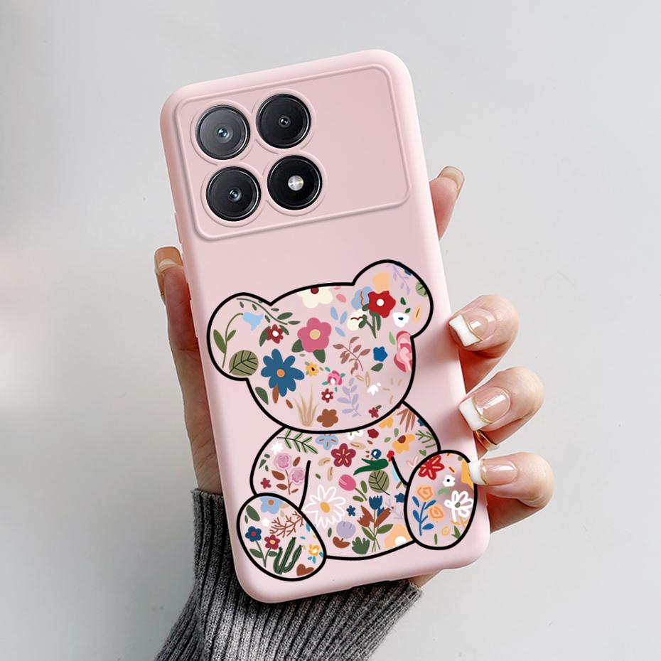 For Xiaomi Poco X6 Pro Case Stylish Painted Silicone Bumper Shockproof Phone Cases Cover Coque For Xiaomi Poco X6 Pro 5G Fundas