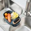 Drain Basket Multi-use Draining Design Plastic Kitchen Drain Basket for Home