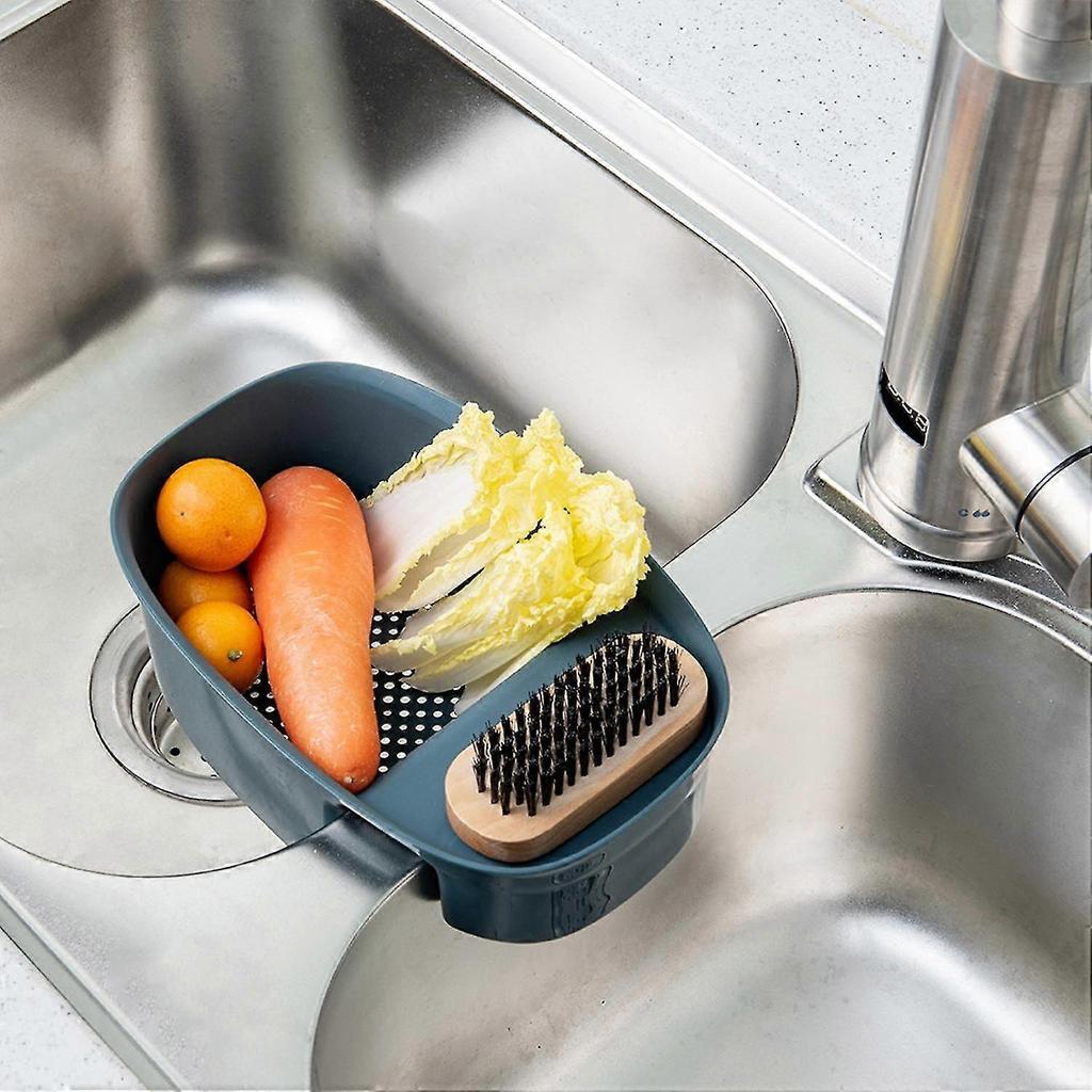 Drain Basket Multi-use Draining Design Plastic Kitchen Drain Basket for Home
