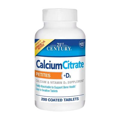 Calcium Citrate Petites + Vitamin D3, 200 Coated Tablets