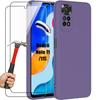 Vāciņš - Xiaomi - Redmi Note 11/11S - Īpaši plāns silikons - Tumši violets - Pretslīdēšanas