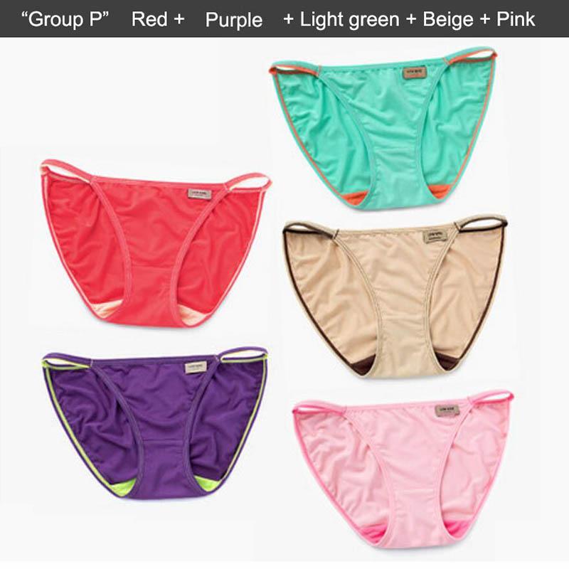 Sexy Damen-Unterwäsche, Höschen, Modal-Slips für Damen, einfarbig, niedriger Bund, G-String, nahtlos, Dessous, Damen-Mädchen-Tanga, 5 Stück
