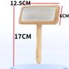 Dog Brush Wooden Dogs Comb Pet Hair Remover Dog Grooming Protect Brushes for Dogs Floating Hair Cleaning Comb Massage Cat Brush
