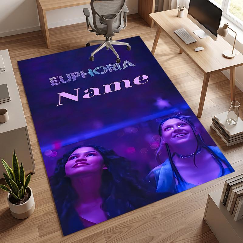 Euforia (5) Personalizowany dywanik biurowy z imieniem Stylowa dekoracja do salonu, sypialni, kuchni