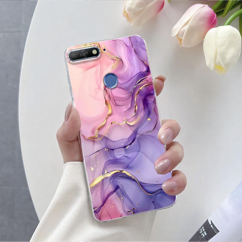 

For Huawei Y5 Y6 Prime 2018 Case Luxury Phone Case For Huawei Y6 Pro Y6 Prime Y6S Y5 2019 Clear Soft Silicone Protective Cover Y6 Y6S 2019